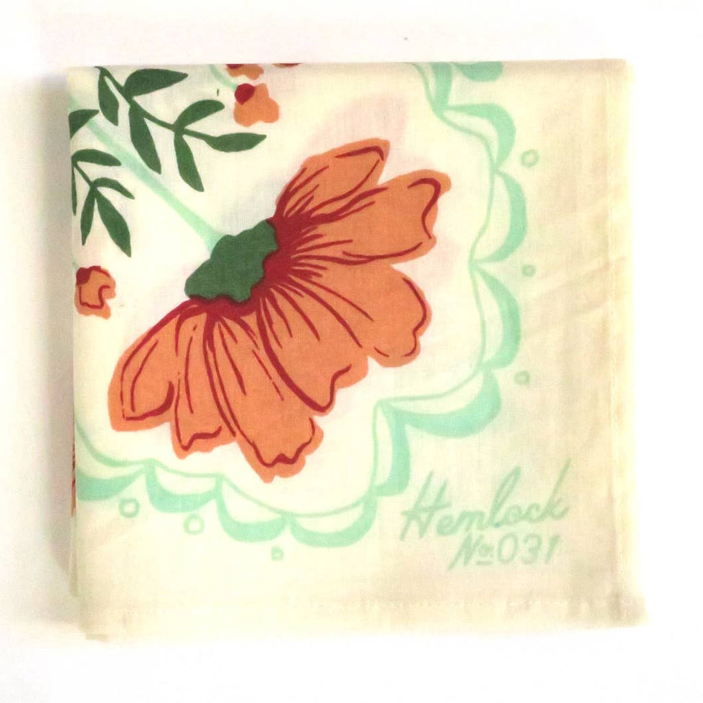 Hemlock Goods Flora Premium Cotton Handmade Bandana-BluebirdMercantile