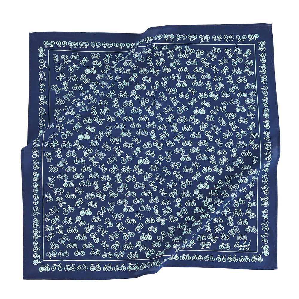 Hemlock Goods, now HANKER - No. 052 Bikes Blue Bandana, bib, dog, kid-BluebirdMercantile