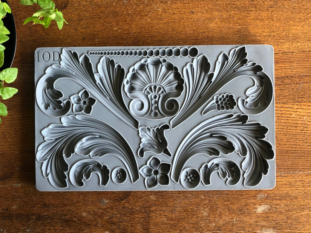 Iron Orchid Design ACANTHUS SCROLL 6×10 DECOR MOULDS™-BluebirdMercantile