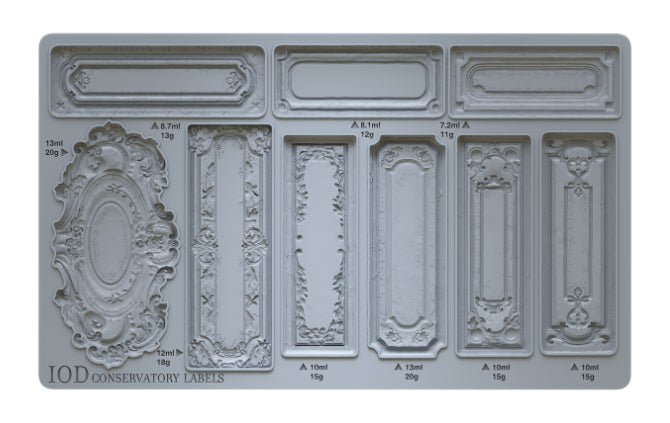 Iron Orchid Design CONSERVATORY LABELS 6×10 DECOR MOULD™-BluebirdMercantile