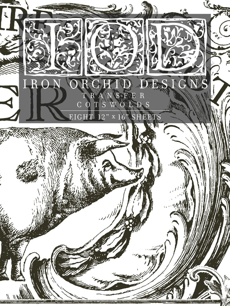 Iron Orchid Design Cotswolds IOD Transfer 12x16 Pad™-BluebirdMercantile