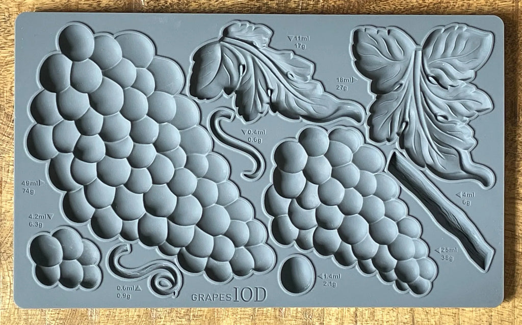 Iron Orchid Design Grapes 6×10 DECOR MOULDS™-BluebirdMercantile