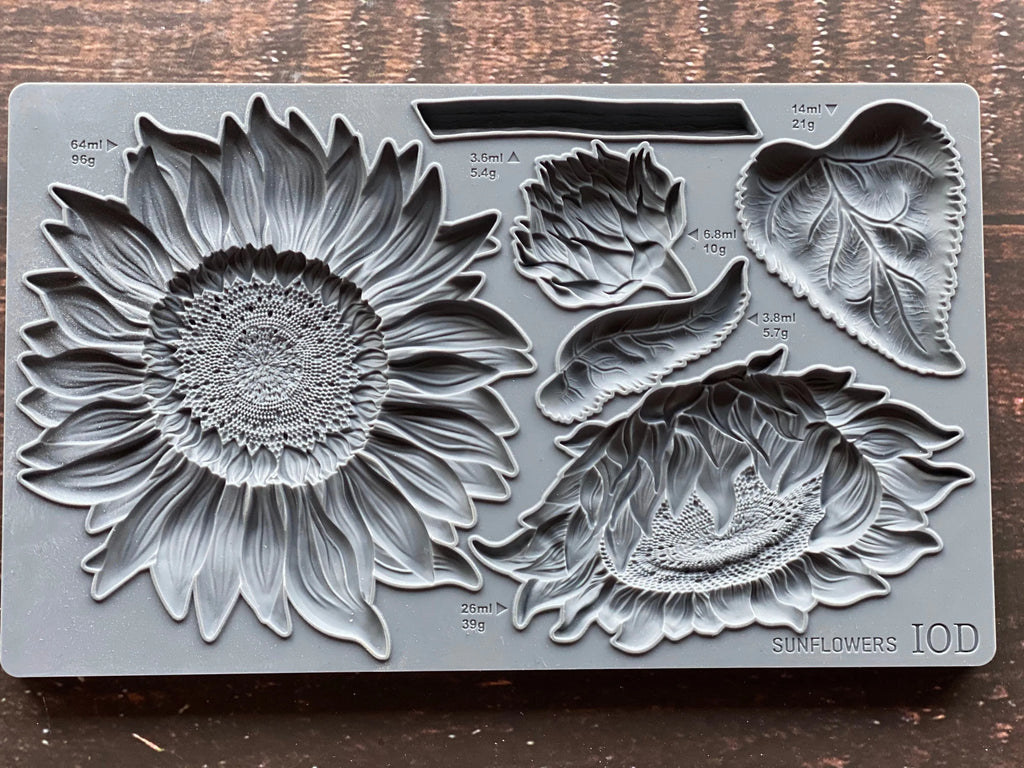 Iron Orchid Design Sunflowers  6×10 DECOR MOULDS™-BluebirdMercantile