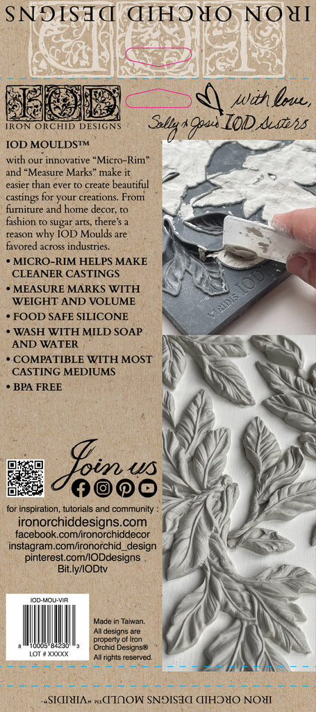 Iron Orchid Design VIRIDIS 6×10 DECOR MOULD™-BluebirdMercantile