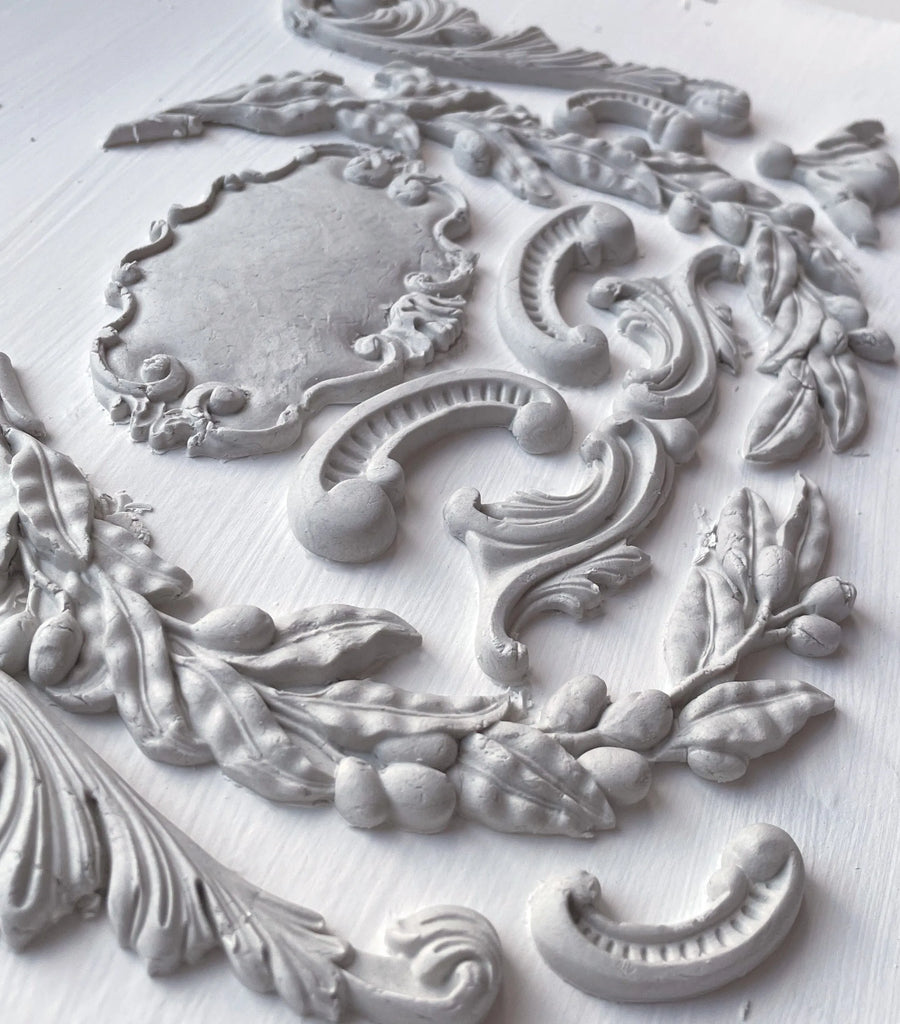 Iron Orchid Designs Olive Crest 6X10 IOD Moulds™-BluebirdMercantile