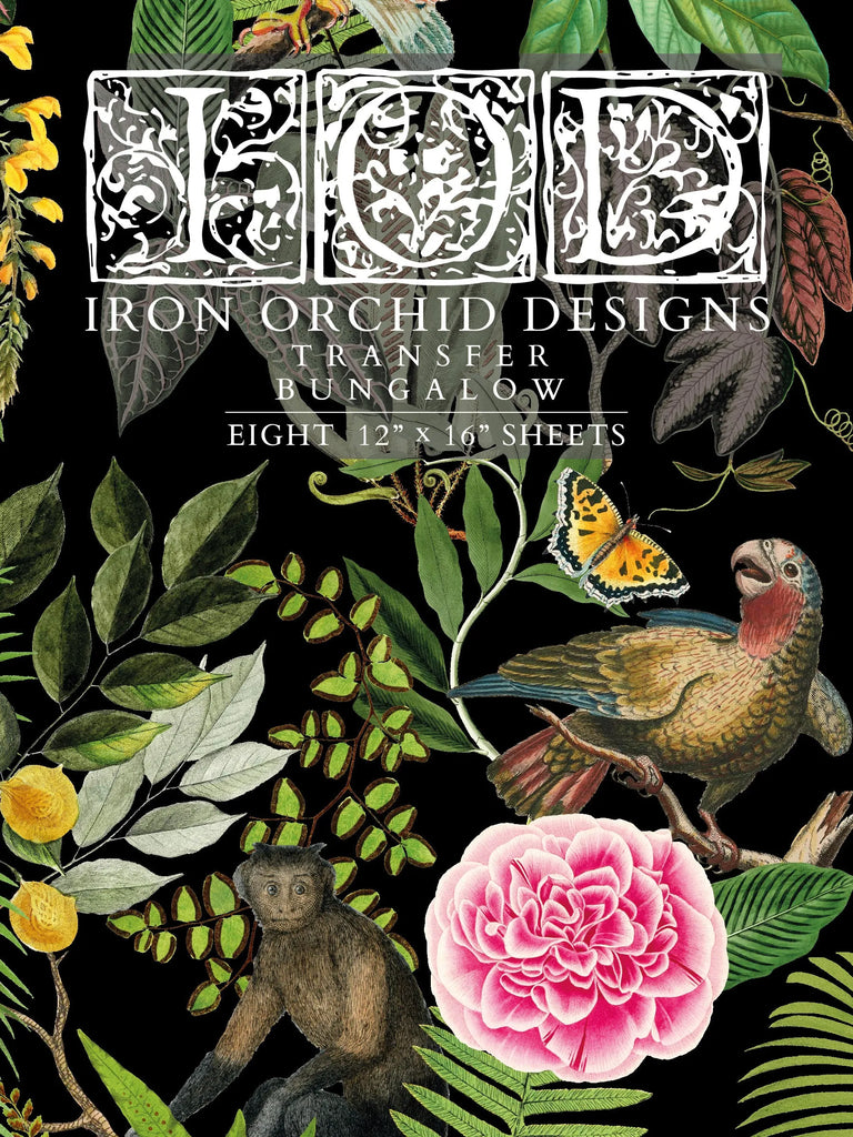 Iron Orchid Designs Spring IOD 2023 Bungalow Transfer 8 page 12 in x 16 in-BluebirdMercantile