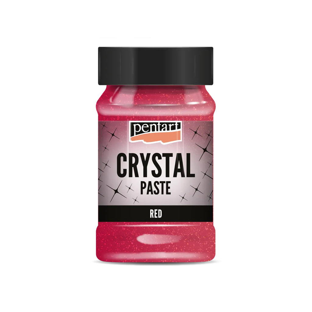 Pentart Crystal Paste 100 ml- Red-BluebirdMercantile