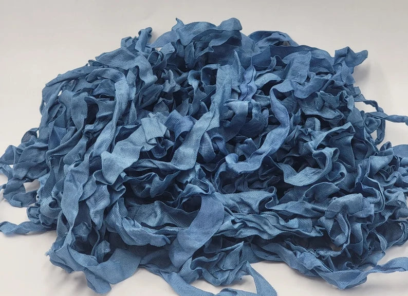 Silk aged ribbons-BluebirdMercantile