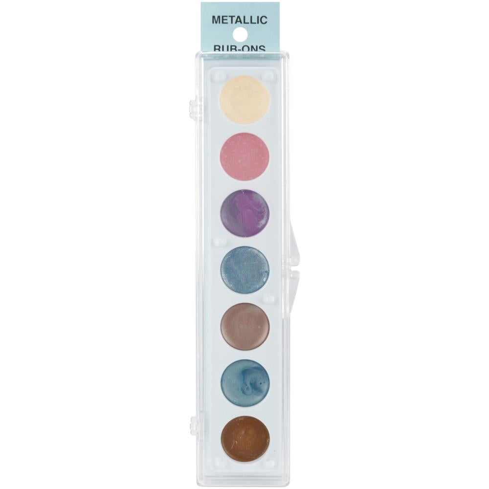 Metallic Rub-On Paint Palette - 7 Colors by Craf-T Products Assorted sets - BluebirdMercantile